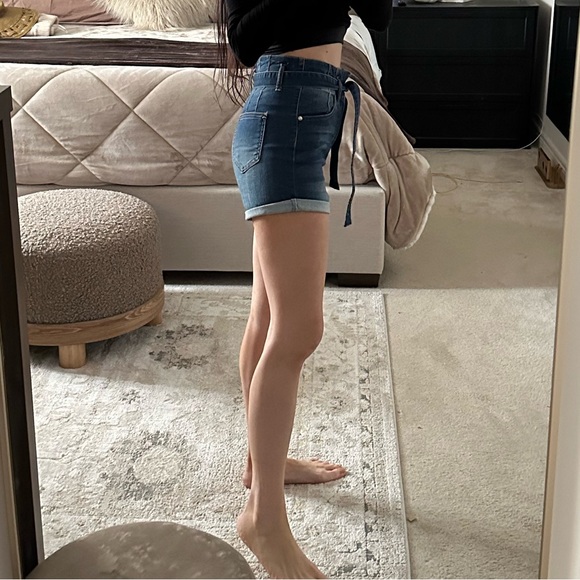 Stretchy Denim Shorts - Picture 2 of 8